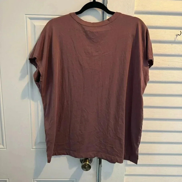 Torrid Mauve Lace Up Front Short Sleeve Top size 1X D49 - Picture 9 of 9